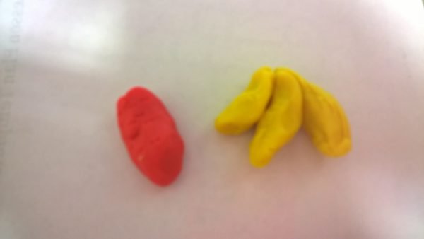 Play dough fruit