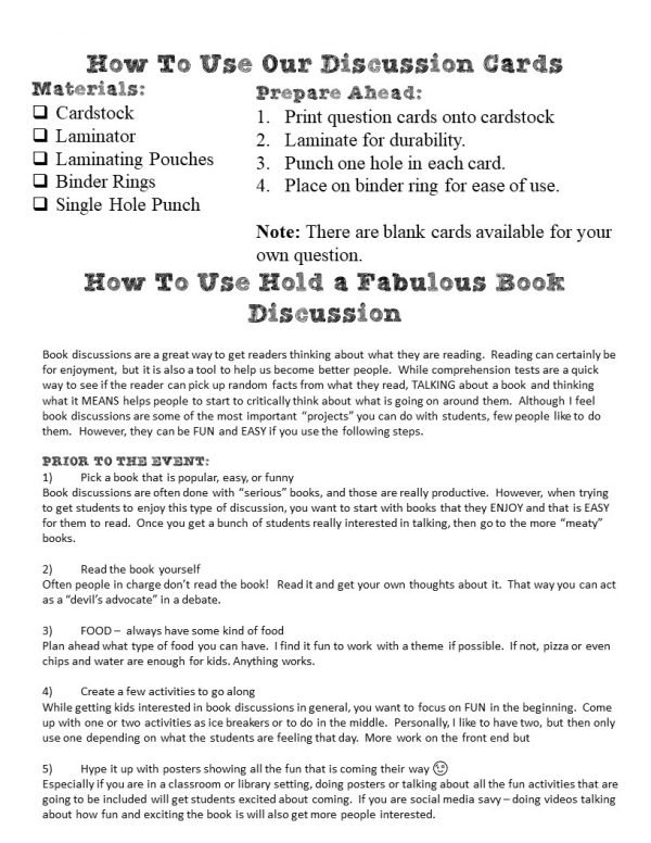 Crispin Book Discussion sample