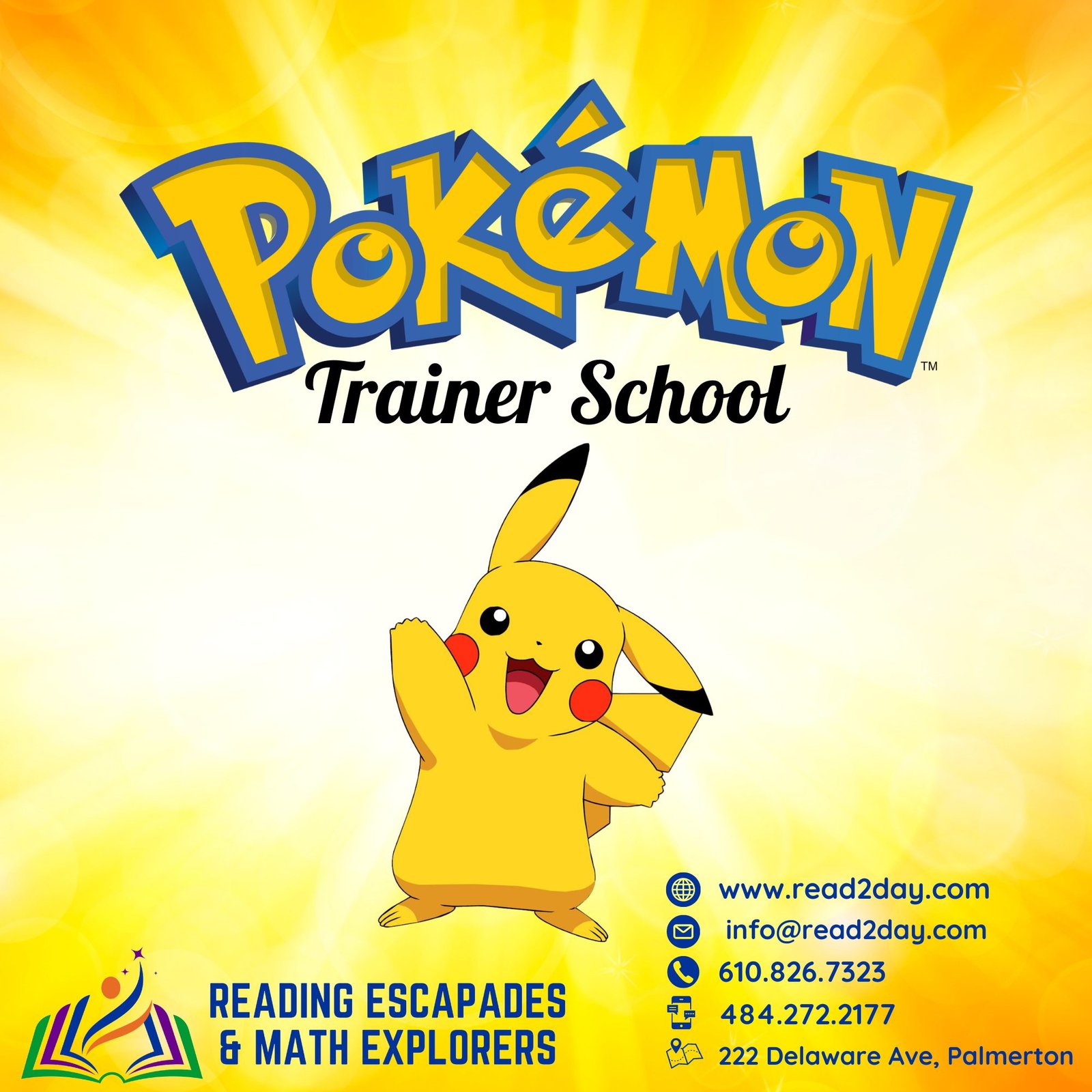 Pokemon Trainer School Flyer Pokemon Trainer School Flyer
